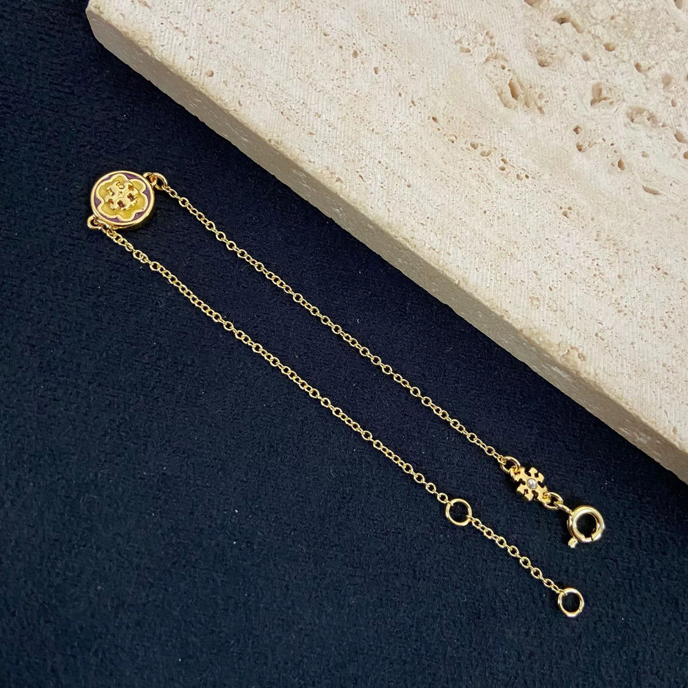 Tory Burch Flower Letter Bracelet